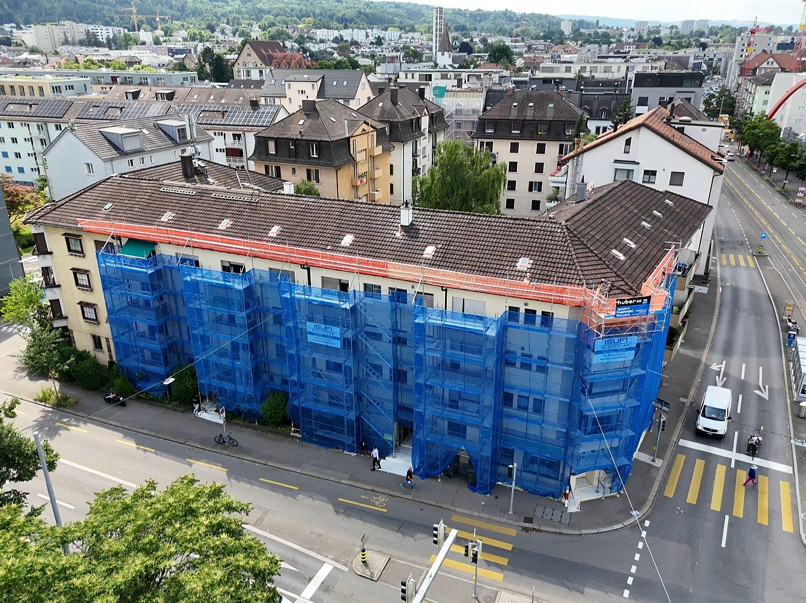 Gerüst Mehrfamilienhaus - Isufi Gerüste AG